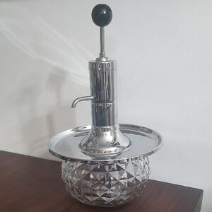 Vintage Mid Century Park Sherman Bourbon Decanter with Pump